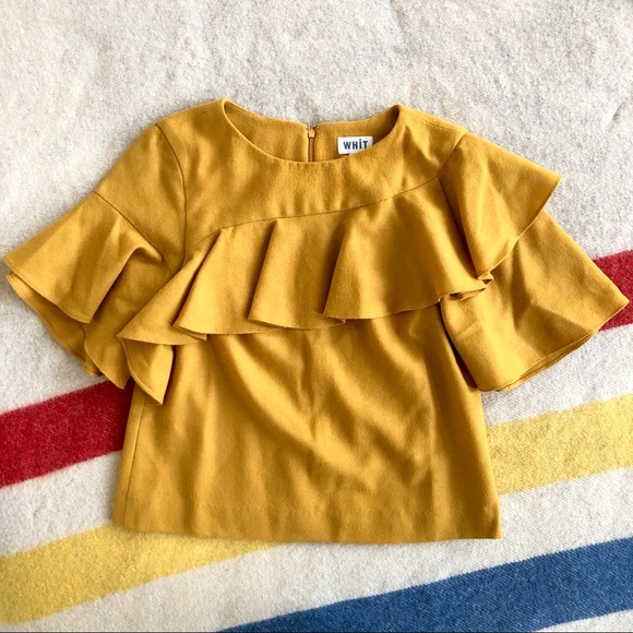 WHiT marigold ruffle top - Picture 3 of 7